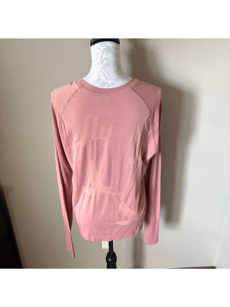 Oiselle Altitude Pink Base Layer Long Sleeve Womens Size Xlarge Nwt — image 4 of 5
